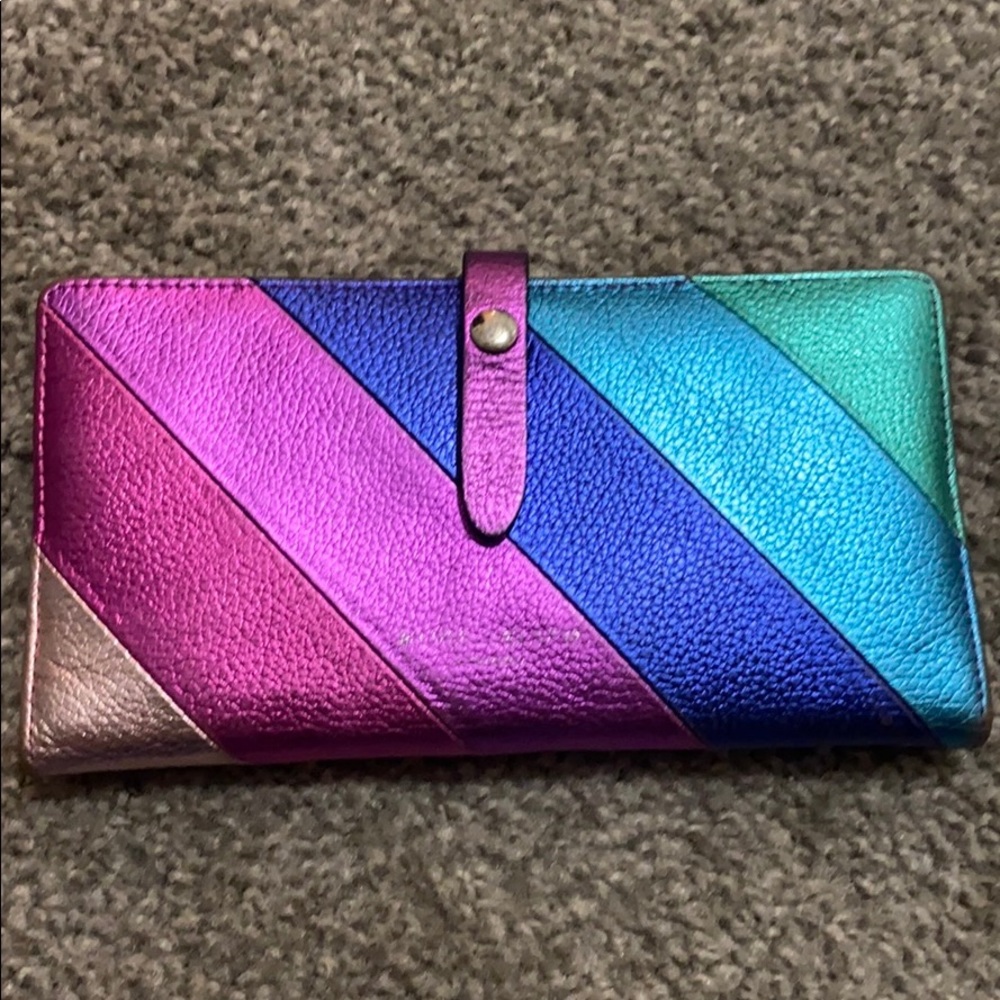 Kurt Geiger London Rainbow Leather Wallet- used
